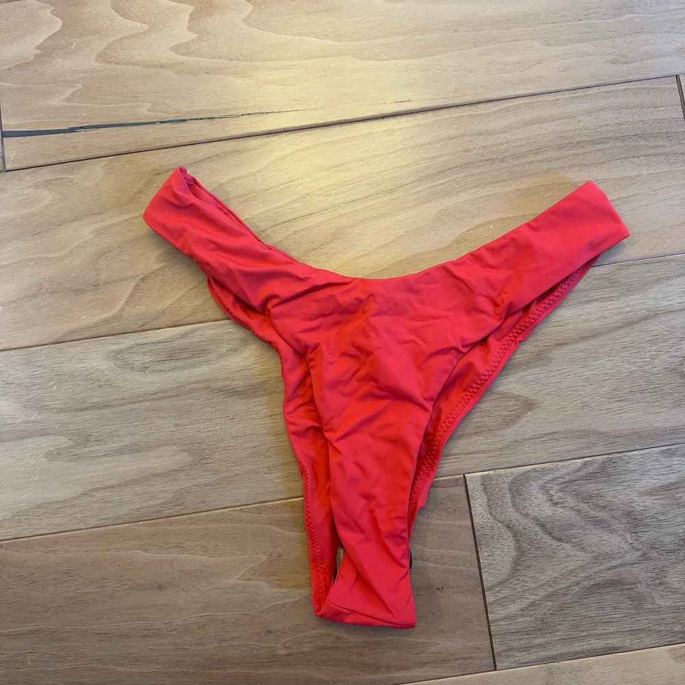 Plumeria Red Women's Swim Bottom
